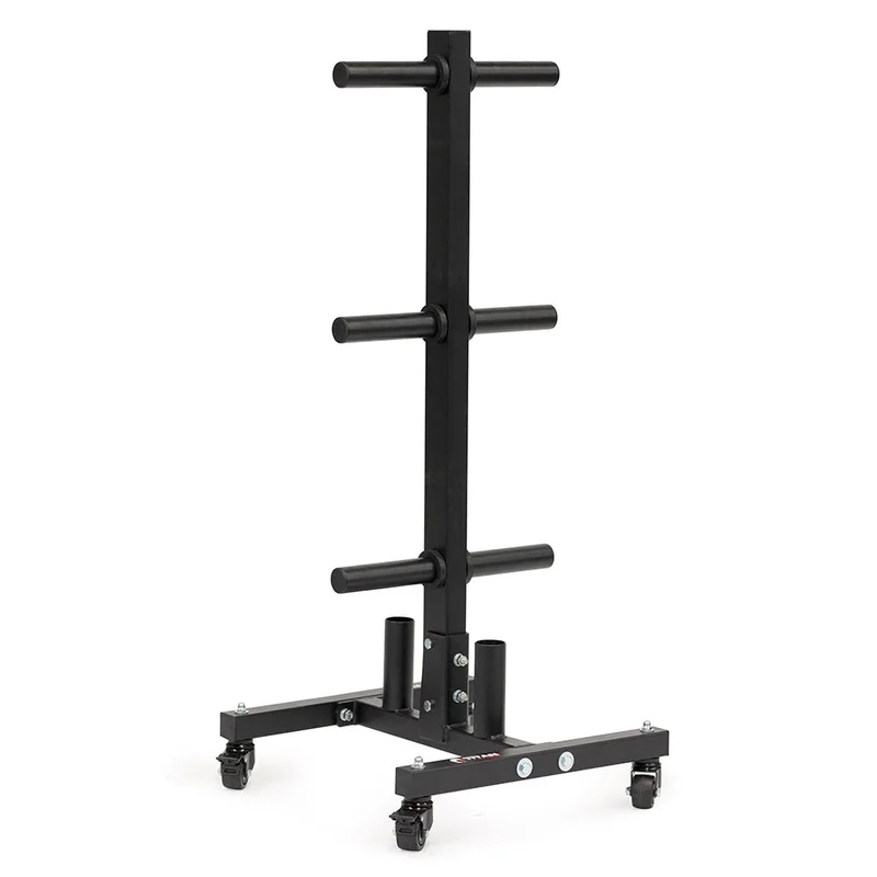 Titan Fitness Olympic Plate Tree & Barbell Holder