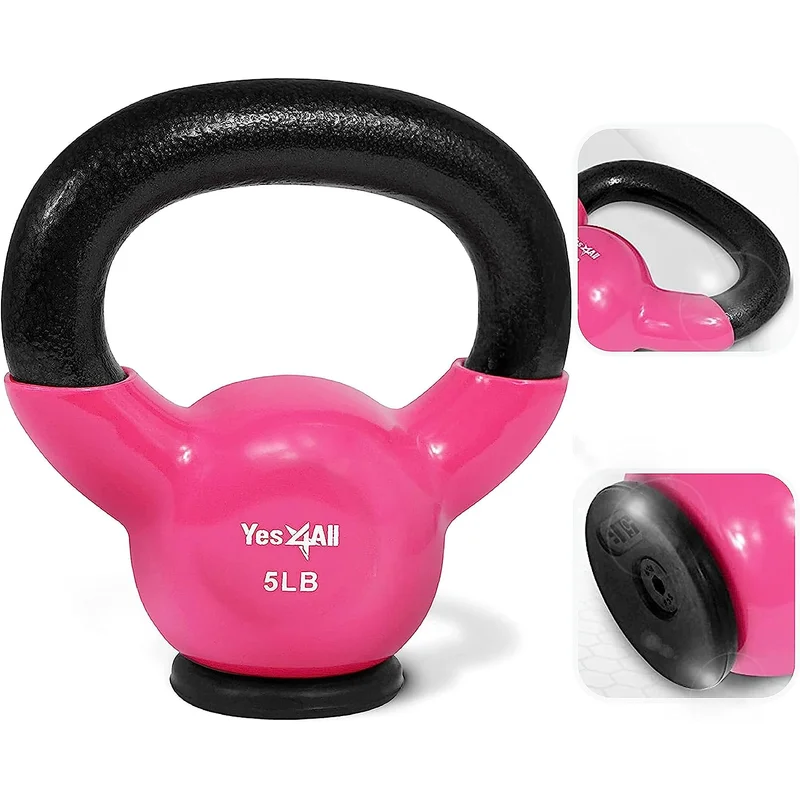 Yes4All Cast Iron Kettlebell Set
